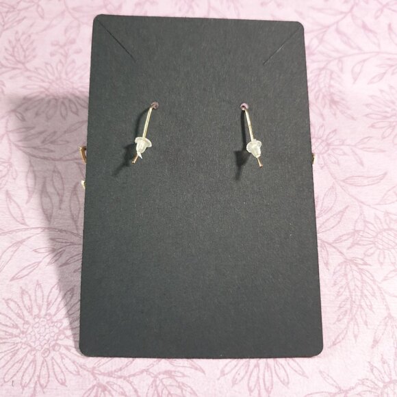 Dragonfly Dangle Earrings With Multicolor Gem Accents & Antique Gold Finish For - Picture 5 of 5